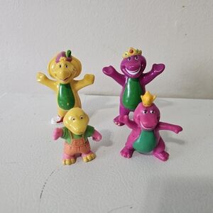 Vintage Barney and Friends PVC Figures Set of 4
